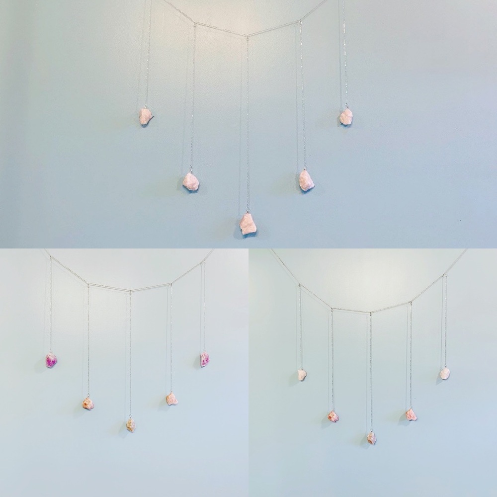 Boho Quartz Crystal Wall Hanging